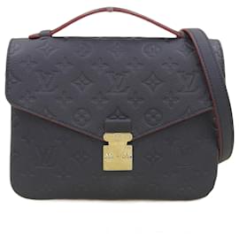 Louis Vuitton-Louis Vuitton Monogram Empreinte Pochette Metis MM Handbag M44071-Blue