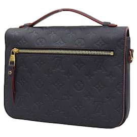 Louis Vuitton-Louis Vuitton Monogram Empreinte Pochette Metis MM Handbag M44071-Blue