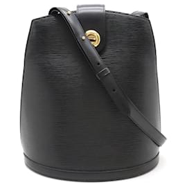 Louis Vuitton-Louis Vuitton Epi Leather Cluny Shoulder Bag Black-Black