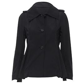 Marni box dart short trench coat Black