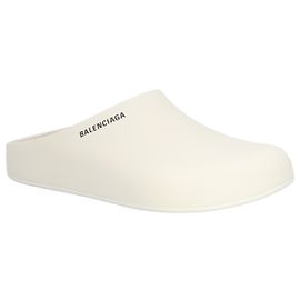 Balenciaga Mule Slide In Nacre Beige Brown Beige