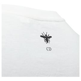 Dior-Christian Dior L'union Fait Le Force Cotton Linen Stamp Tee-White