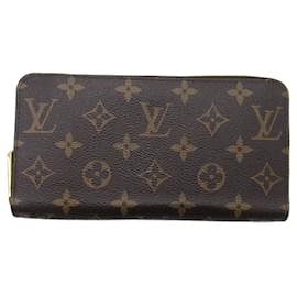 Louis Vuitton-Louis Vuitton Zippy Wallet Monogram Brown M41895-Brown