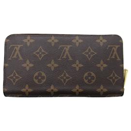 Louis Vuitton-Louis Vuitton Zippy Wallet Monogram Brown M41895-Brown