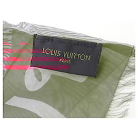 Louis Vuitton-Louis Vuitton Silk Wood Stole Scarf M76062-Pink