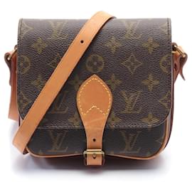 Louis Vuitton-Louis Vuitton Cartouchiere PM Monogram Shoulder Bag-Brown