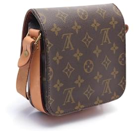 Louis Vuitton-Louis Vuitton Cartouchiere PM Monogram Shoulder Bag-Brown