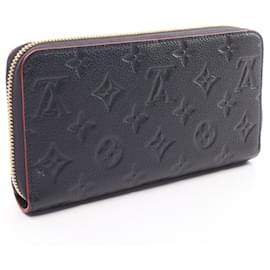 Louis Vuitton-Louis Vuitton Monogram Empreinte Leather Zippy Wallet M62121-Blue