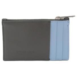 Bottega Veneta-Bottega Veneta Calf Leather Card Case 749456-Grey
