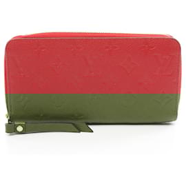 Louis Vuitton-Louis Vuitton Monogram Empreinte Leather Zippy Wallet M60737-Red