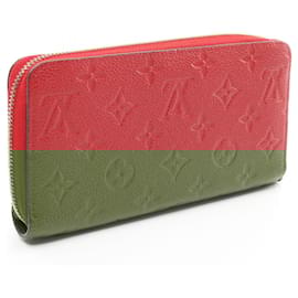 Louis Vuitton-Louis Vuitton Monogram Empreinte Leather Zippy Wallet M60737-Red