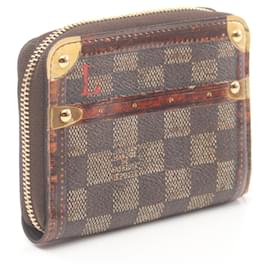 Louis Vuitton-Louis Vuitton Zippy Coin Purse Damier-Brown