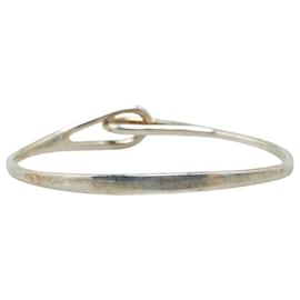 Tiffany & Co-Pulseira de prata dupla laço SV925 da Tiffany & Co-Prata,Metálico