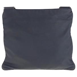 Prada-Prada Nylon Tessuto Triangle Logo Shoulder Bag-Black