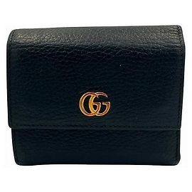 Gucci GG Marmont Leather Wallet 546584 Black