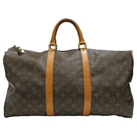 Louis Vuitton-Louis Vuitton Keepall Bandouliere 50 Travel Bag M41416-Brown