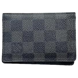 Louis Vuitton-Louis Vuitton Damier Graphite Organizer Card Case-Black