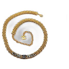 Collar cinturón Chanel Mademoiselle Chain CC Coco Crystal Gold hardware