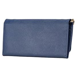 Prada-Prada Saffiano Logo Chain Wallet 1M1290-Blue