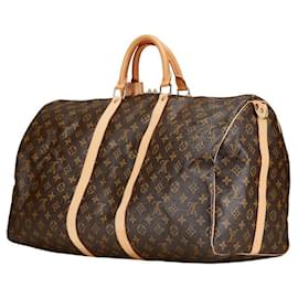 Louis Vuitton-Louis Vuitton Monogram Keepall Bandouliere 50 Boston Bag-Brown