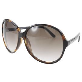 Óculos de sol de plástico Tom Ford para mulheres Marrom