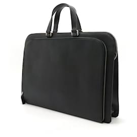 Prada-Prada Saffiano Leather Briefcase VR0023-Black
