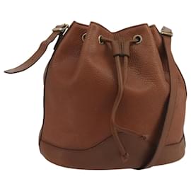 Autre Marque-Burberrys Shoulder Bag Leather Gold Brown Auth bs20402-Brown,Golden