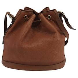 Autre Marque-Burberrys Shoulder Bag Leather Gold Brown Auth bs20402-Brown,Golden