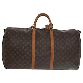 Louis Vuitton-LOUIS VUITTON Monogram Keepall Bandouliere 60 Boston Bag M41412 LV Auth 103163-Monogram