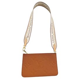 Pochette Louis Vuitton Cuir Marron Cognac Marron
