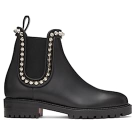 Christian Louboutin-Bottes plates capahutta noires CHRISTIAN LOUBOUTIN-Noir