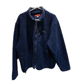 Supreme 1998 Vintage Patagonia Navy Sherpa Fleece Logo Marineblau