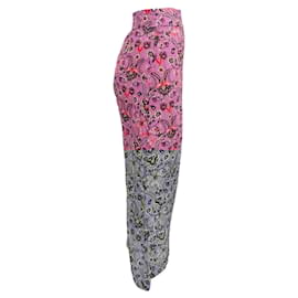 Autre Marque-Smythe Violet Bandana Asymmetrical Midi Skirt-Pink