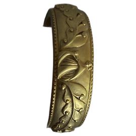 Lanvin Bracelet rigide avec fermeture à pression Doré
