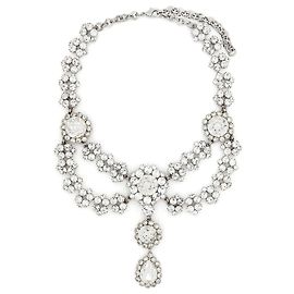 Colar de cristal cluster Alessandra Rich Hardware prateado