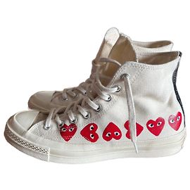 Comme Des Garcons Converse X Comme des Garçons Play White Eggshell