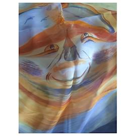 Hermès-Hermès Scarf/Square titled 'Smiles Third Millenary' New-Multiple colors