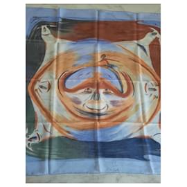 Hermès-Hermès Scarf/Square titled 'Smiles Third Millenary' New-Multiple colors