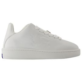 Tênis em caixa - Burberry - Couro - Branco Branco