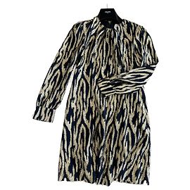 Céline Langes Kleid mit langen Ärmeln Schwarz