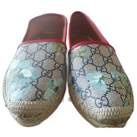 Espadrillas Gucci GG Hortensia Multicolore in Tela Multicolore
