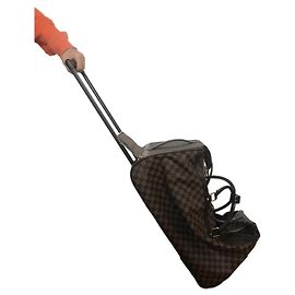 Louis Vuitton EOLE 60 Damier Mala de viagem marrom couro Marrom