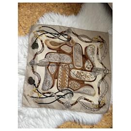 Hermès-Hermès scarf-Brown