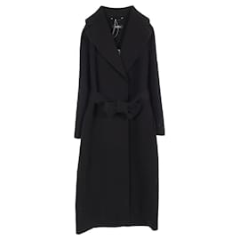 Max Mara Wool POLDO Double Face Coat Black