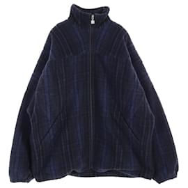 Balenciaga-Balenciaga Wool Outerwear Blue/Black-Other
