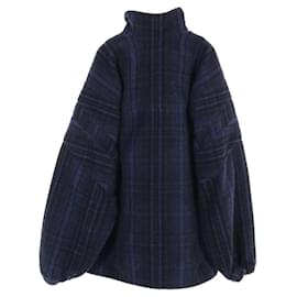 Balenciaga-Balenciaga Wool Outerwear Blue/Black-Other
