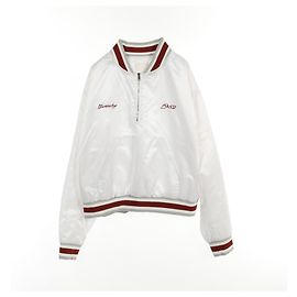 Veste en nylon avec logo brillant Givenchy Blanc