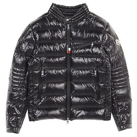 Moncler BAUNARD Nylon Down Jacket Black Black