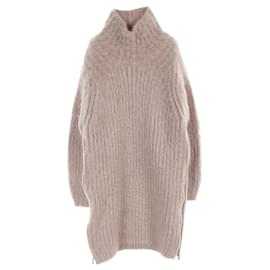 Fendi-Fendi Mohair Nylon Knit Top Brown-Brown