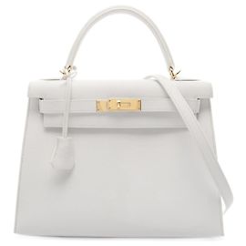 Hermès Hermes Kelly 28 Handbag White White